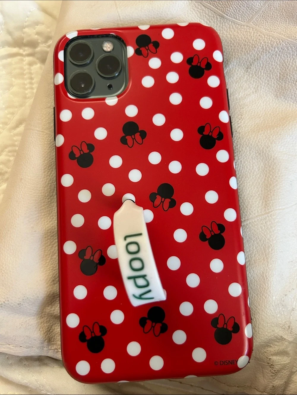 Apple IPhone 11 Pro Max . It comes with free Disney Loopy case. I also have seve